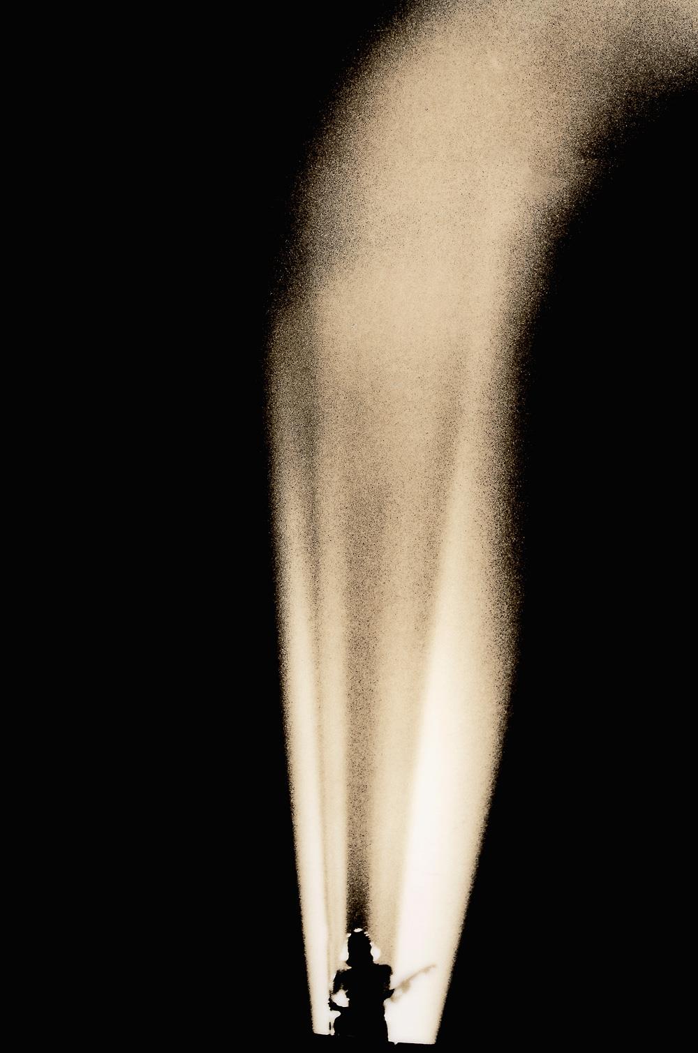 A Rockarchive limited edition print of David Gilmour performing his Comfortably Numb guitar solo during a Pink Floyd concert.