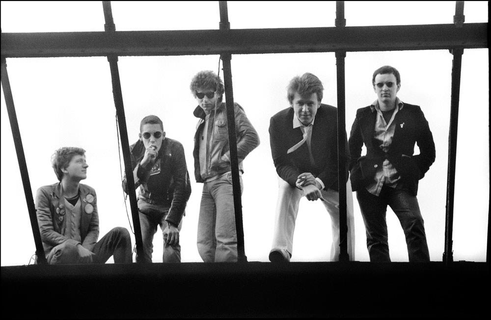 Squeeze captured early in their career in London in July 1977 photographed by Jill Furmanovsky