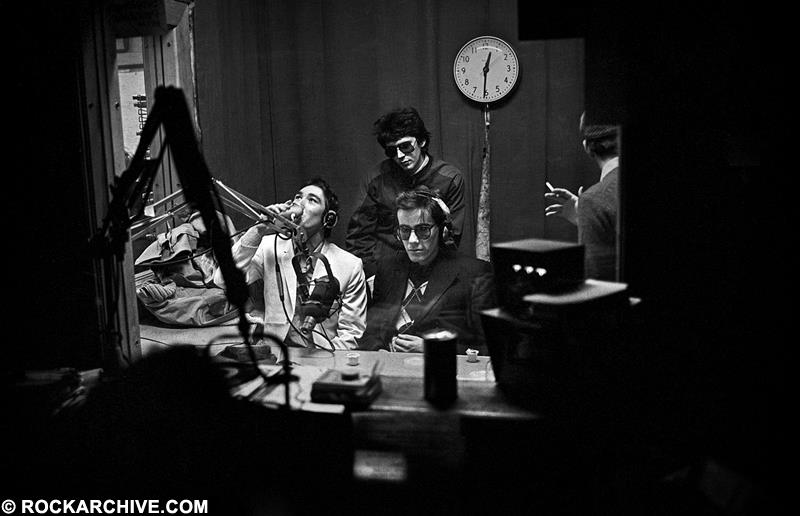 The Buzzcocks sitting around in Boston, Massachusettes in 1980 photographed by Michael Grecco
