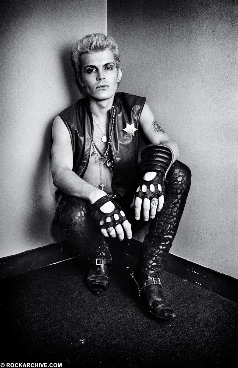 Billy Idol in Boston, USA by 1982 photographed by Michael Grecco