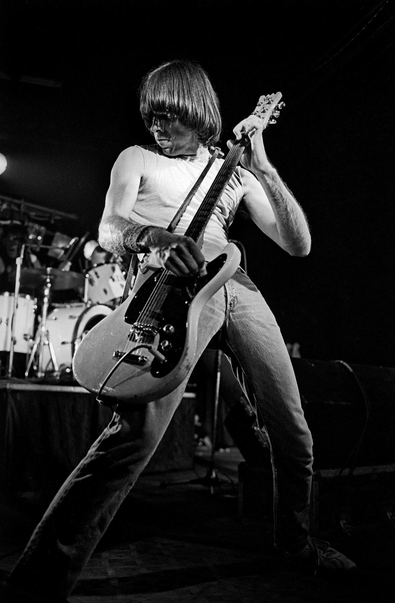 Johnny Ramone of the Ramones in Boston, USA in 1981 photographed by Michael Grecco