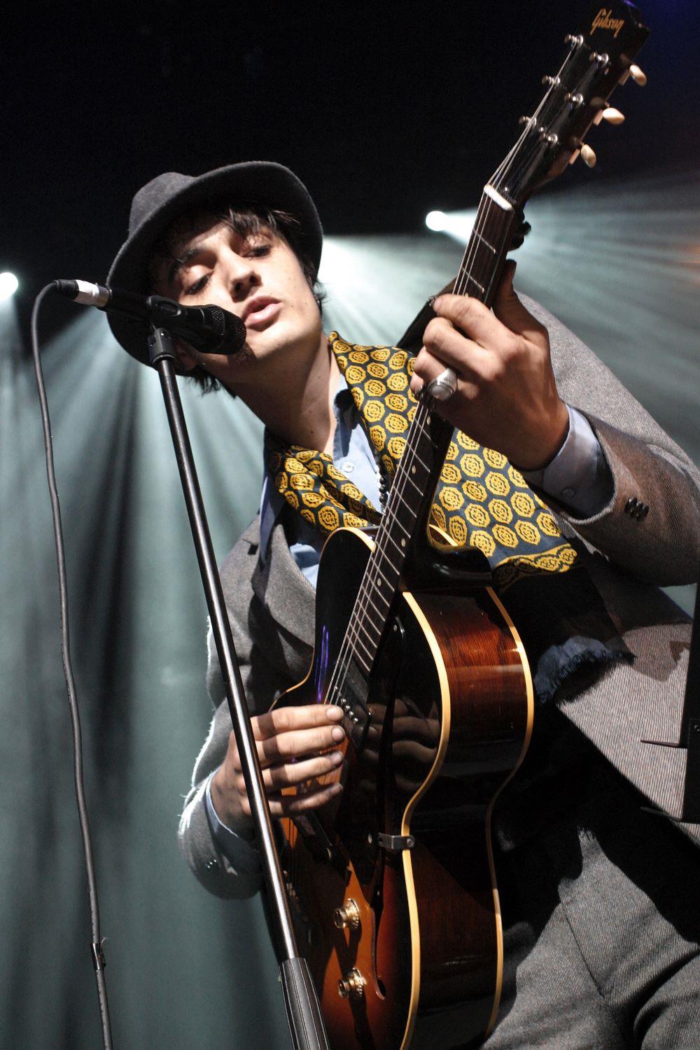 Pete Doherty at the Meltdown Festival, London in 2007 photographed by Mark Mawston