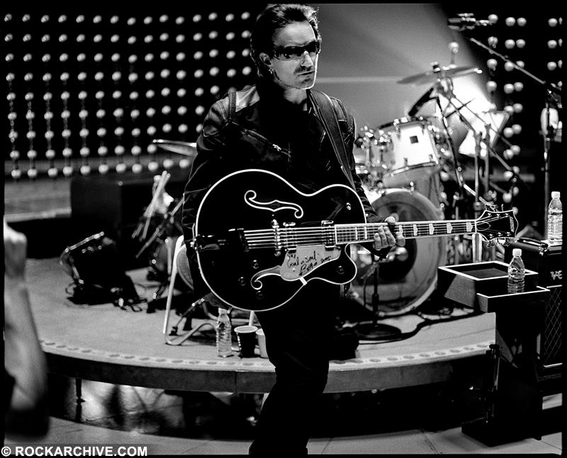 Bono, U2 at BC Place, Vancover in 2005 photographed by Kevin Westenberg
