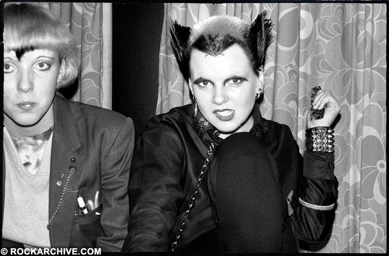 Soo Catwoman aside punk fans at the Polytechnic of Central London in 1976 photographed by Jill Furmanovsky