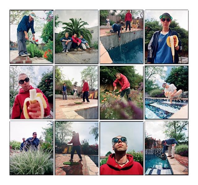 Contact Sheet of Beastie Boys images taken by Jake Chessum in LA in 1994