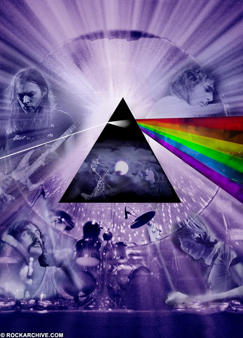 Dark Side of the Moon Compliation Print created by Jill Furmanovsky