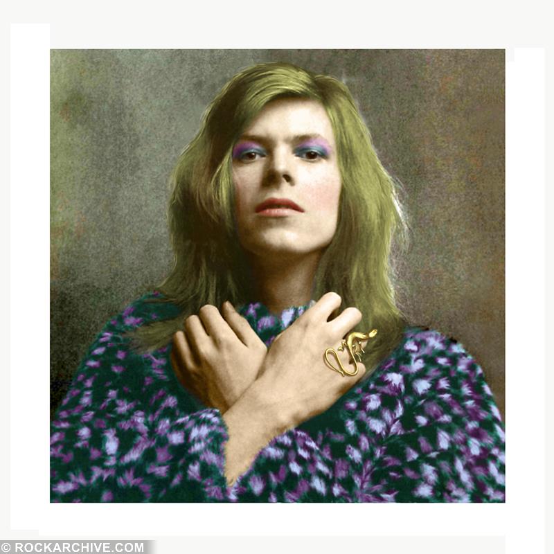 A limited edition colour print of an alternative cover image for David Bowie's album Hunky Dory.