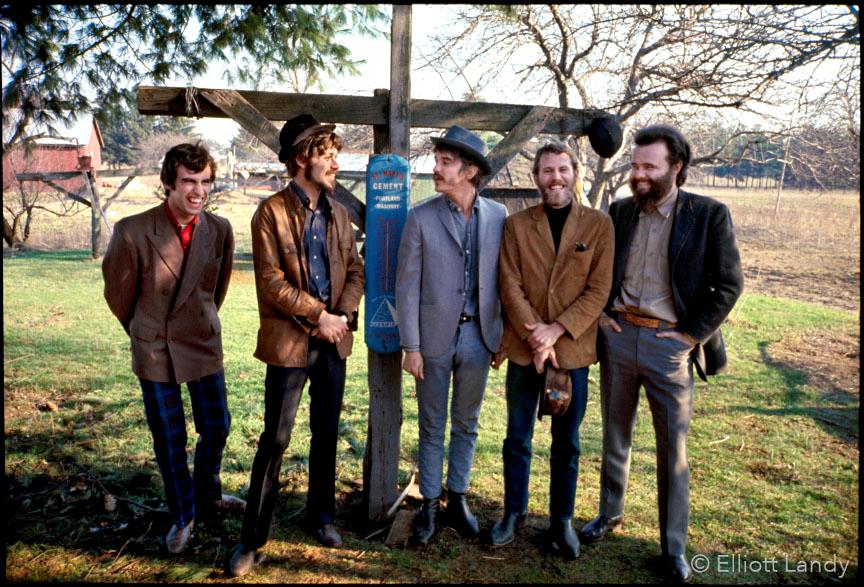 A limited edition print of The Band stood on Rick Danko's uncle's farm in Canada.