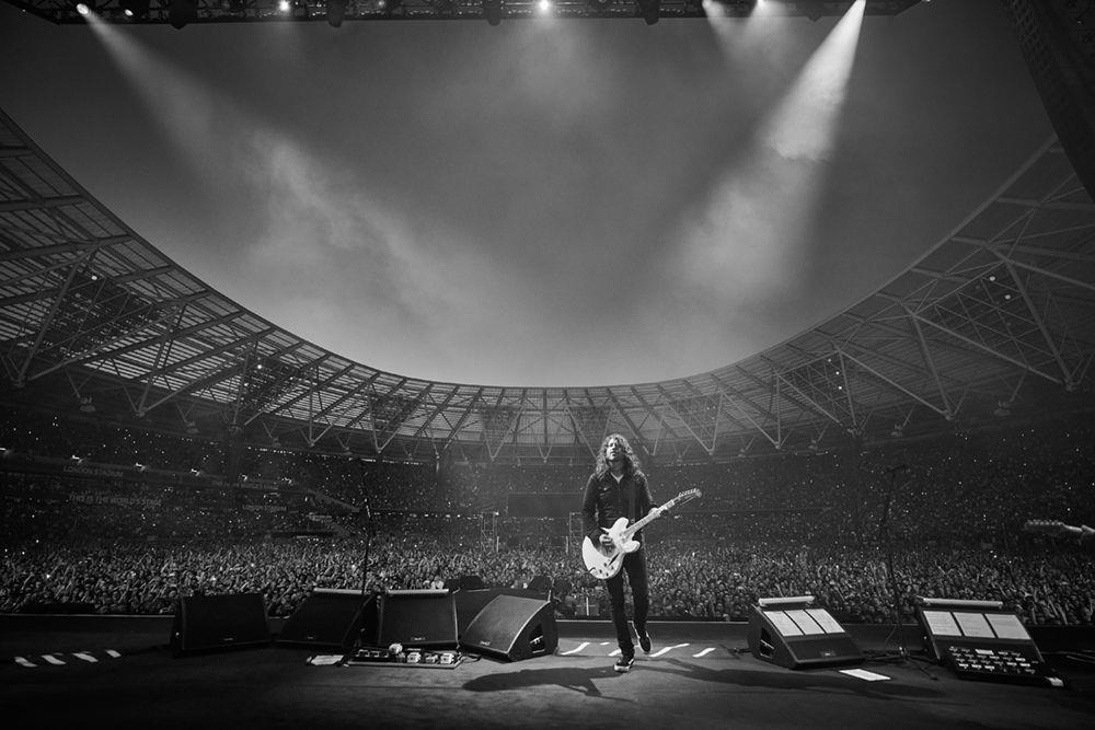 A limited edition print of Dave Grohl performing at the London Stadium in June 2024.