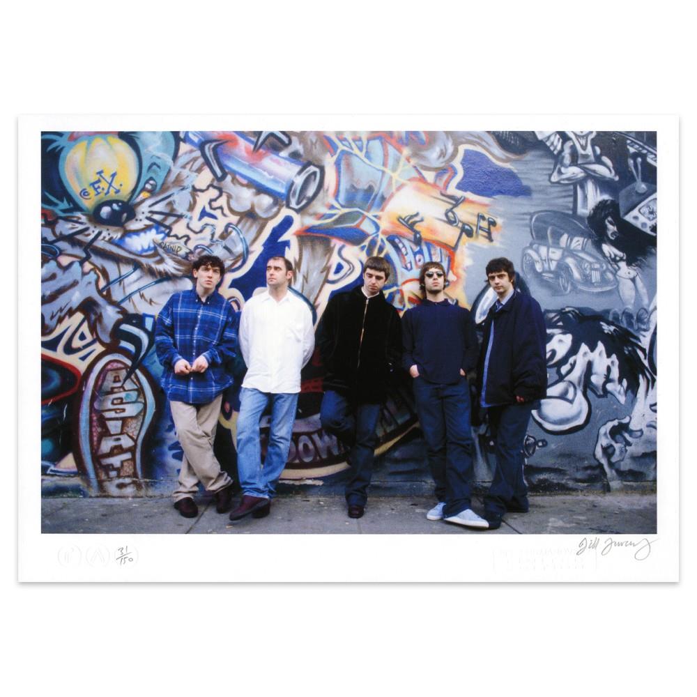 A limited edition Oasis colour print shot in Detroit in 1995.