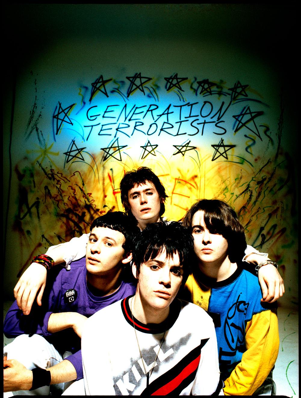 A limited edition colour Rockarchve print of the Manic Street Preachers taken during a Generation Terrorists shoot.