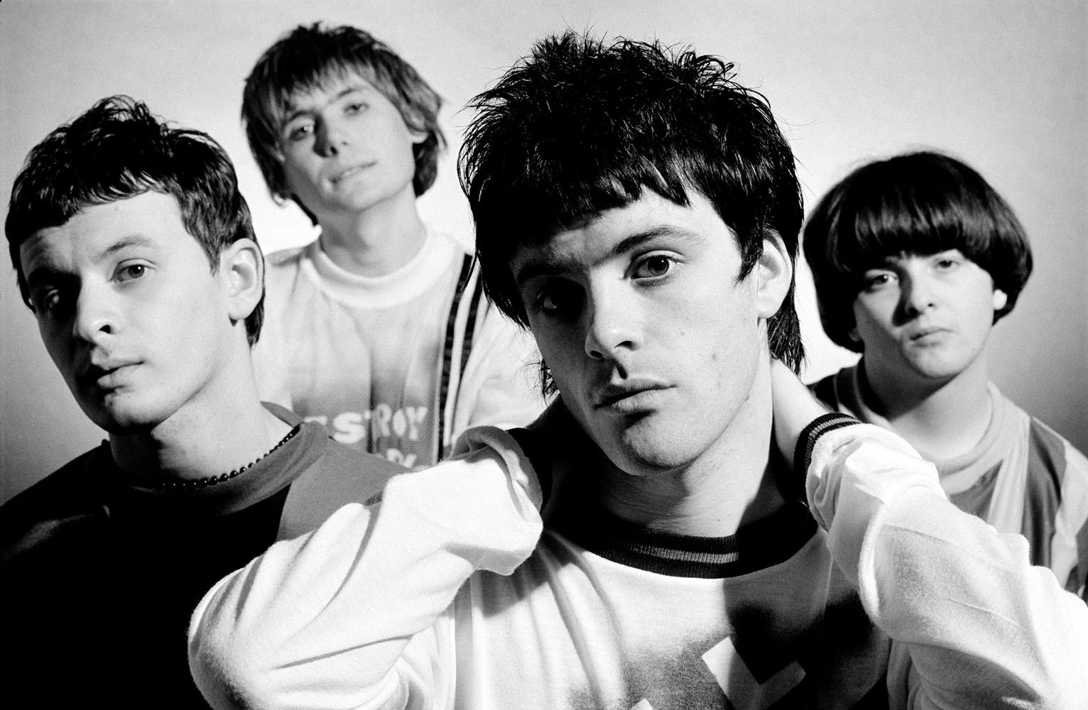 A Rockarchive fine art print of a group shot of the Manic Street Preachers.