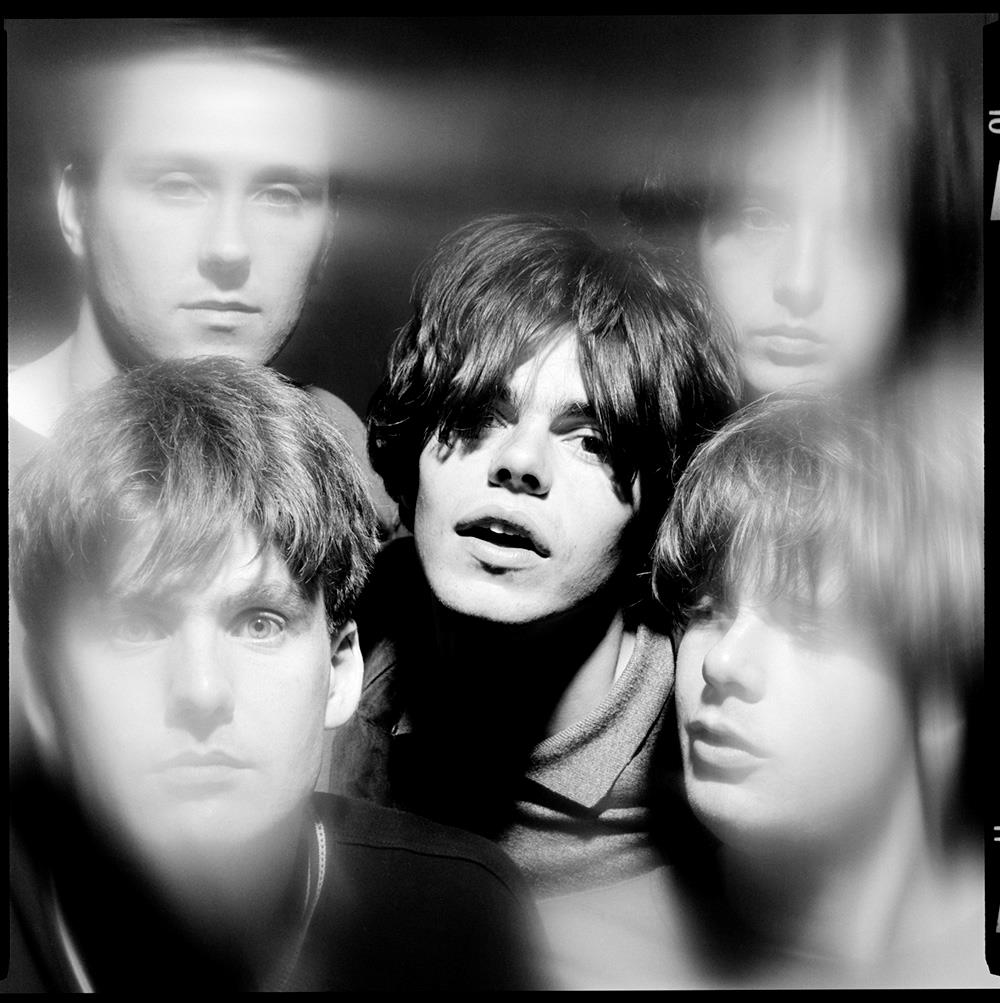 A Rockarchive fine art print of The Charltans with some members blurred.