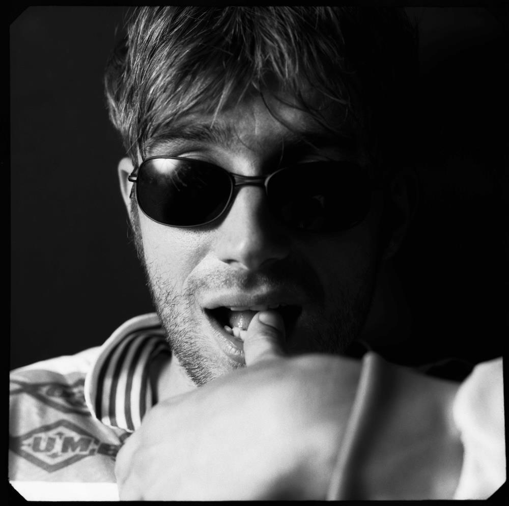 A limited edition print of a close-up of Damon Albarn, lead singer of Blur.